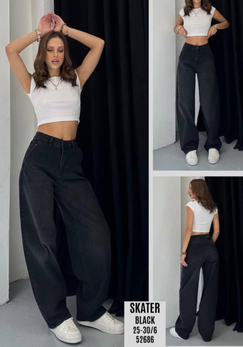Spodnie damskie jeansy Roz 25-30, 1 Kolor Paczka 6 szt